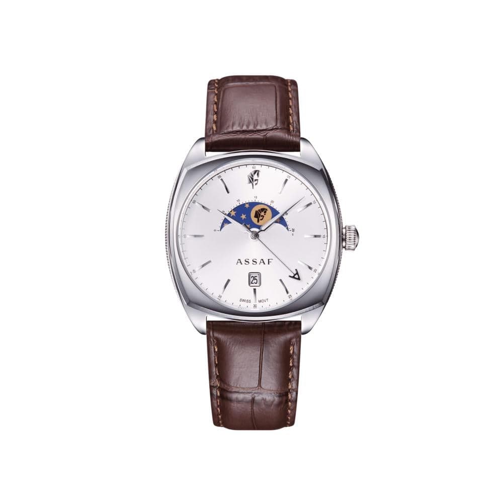 Brown Half Moon Watch