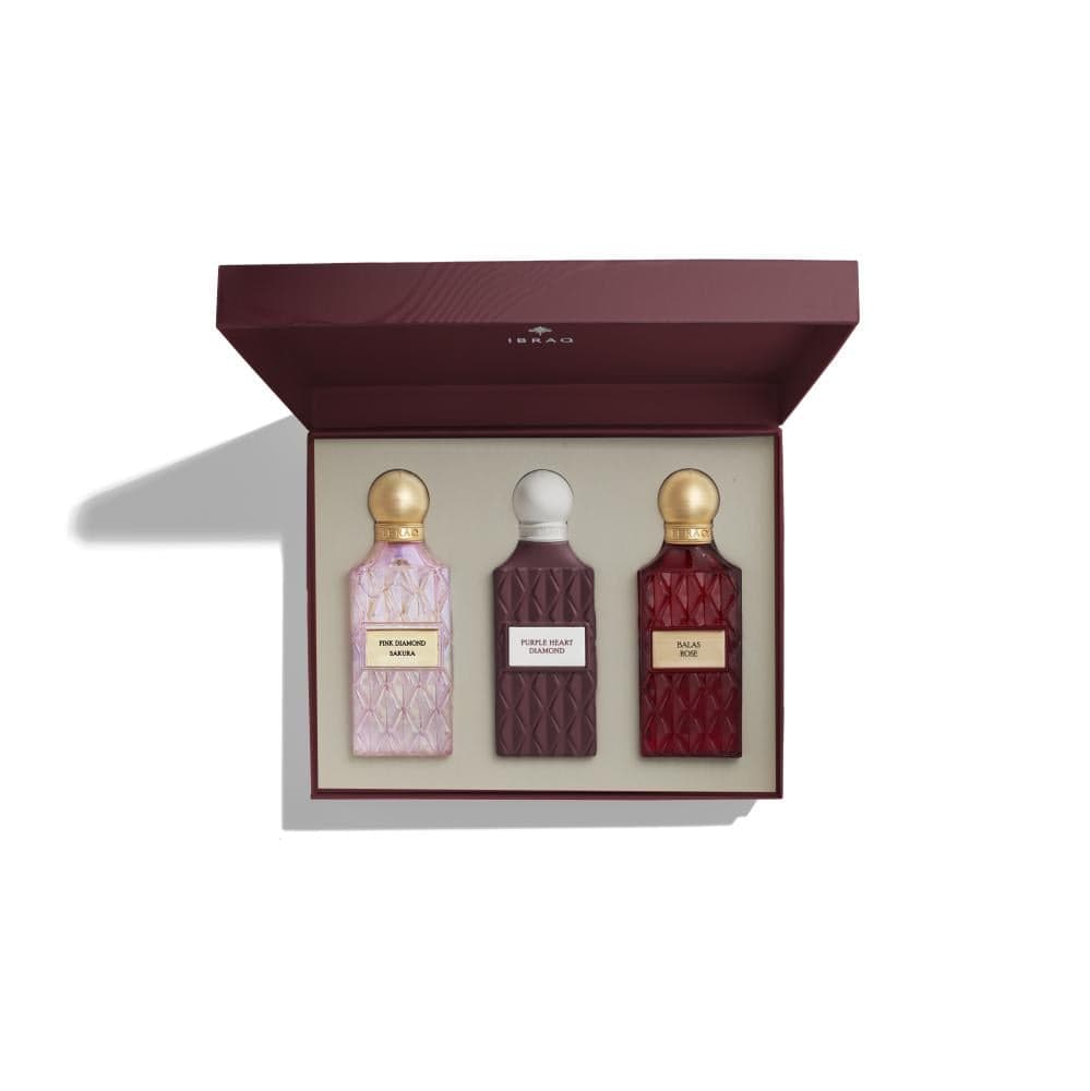 Diamond Maroon Box by Ibrahim Al Qurashi perfume bottle