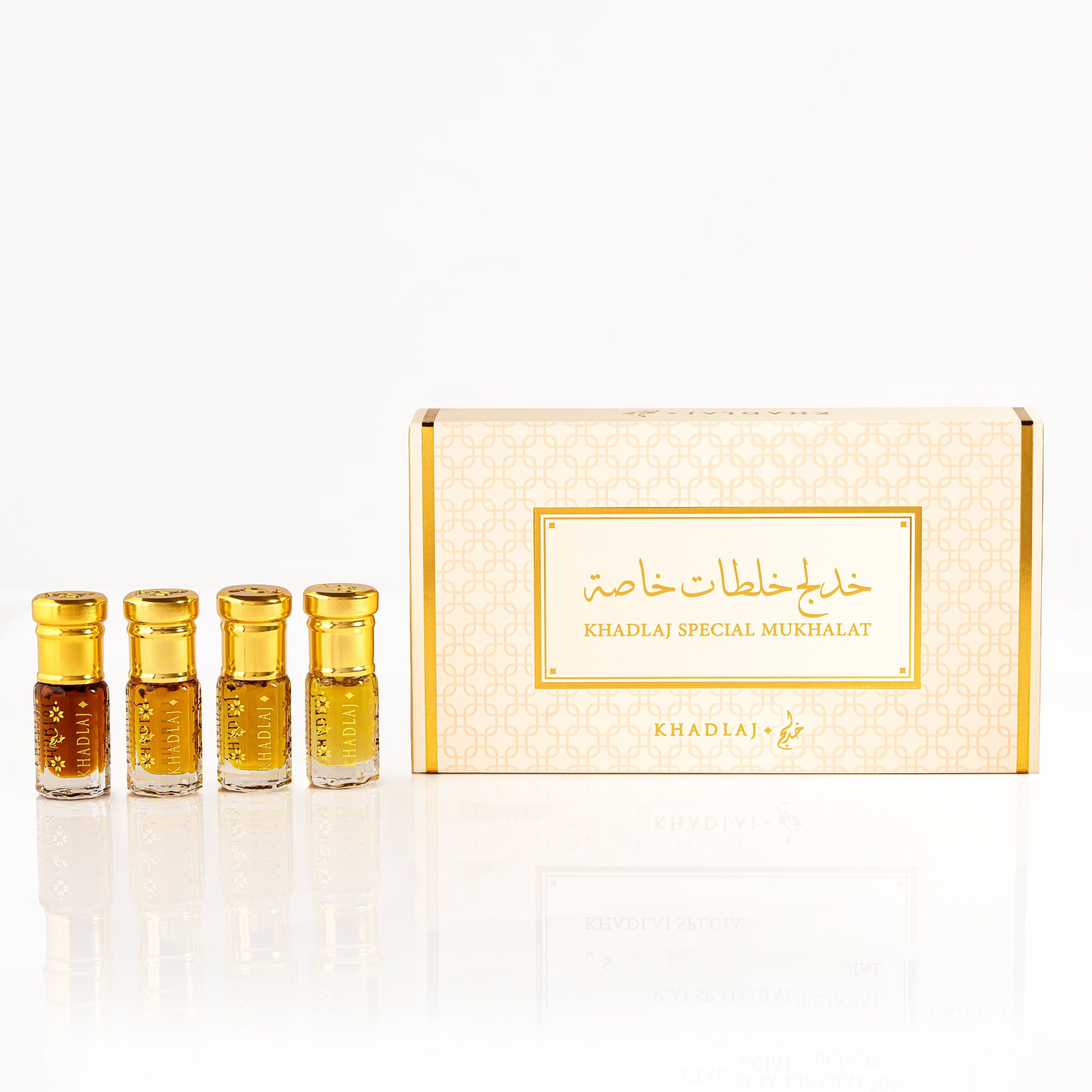 KHADLAJ SPECIAL MUKHALAT PERFUME OILS - DISCOVERY SET FOR MEN & WOMEN