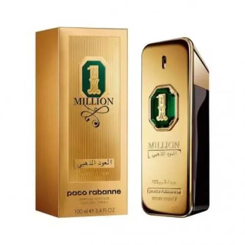 Rabanne 1 Million Golden Oud Parfum Intense 100ML by Paco Rabanne perfume bottle