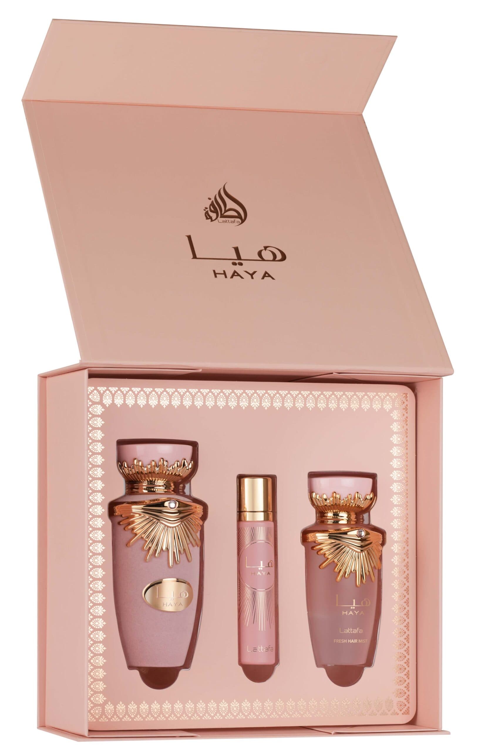 Lattafa Gift Set – Haya 100Ml – 12ml – Hairmist
