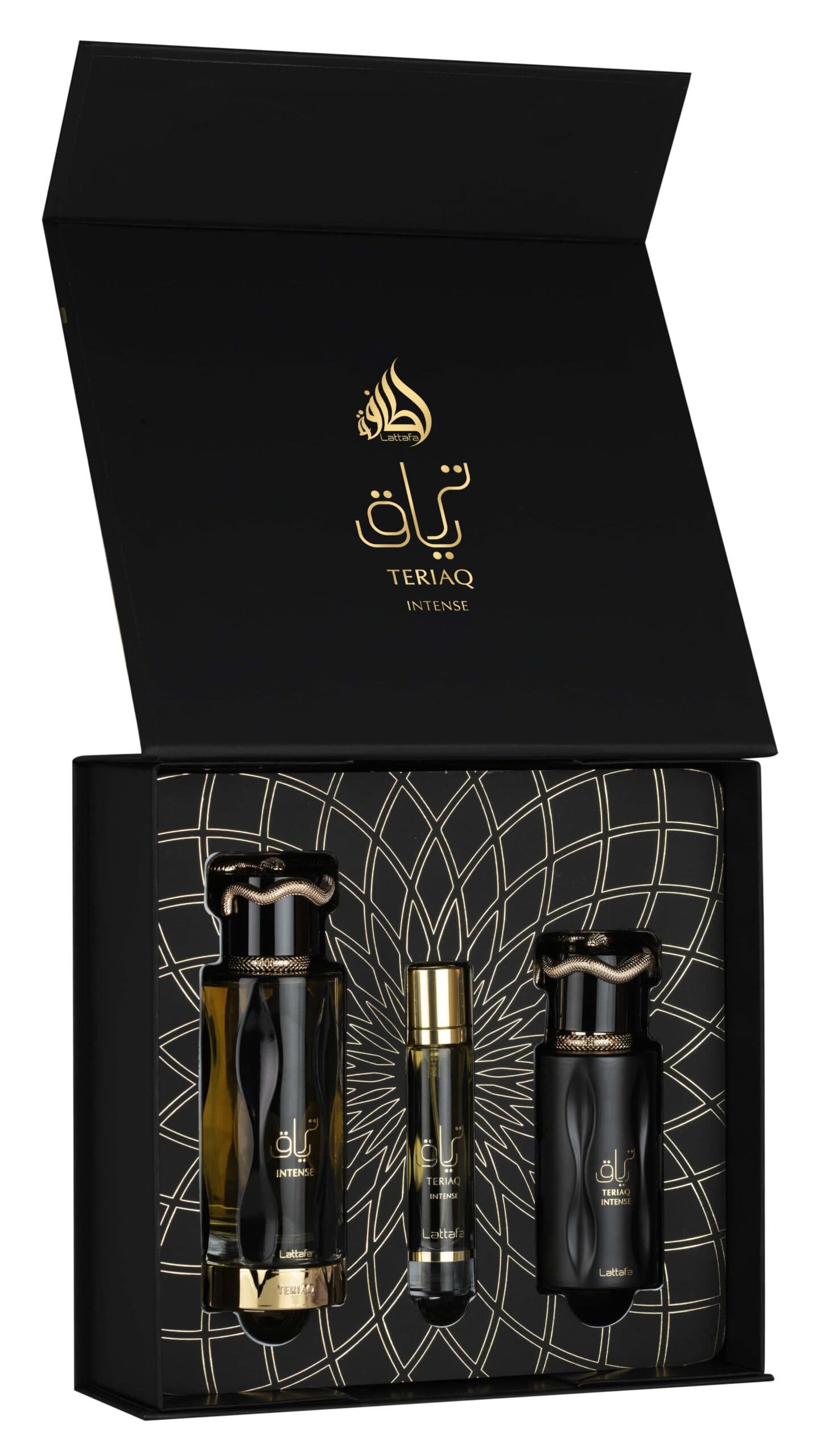 Lattafa Gift Set – Teriaq Intense 100Ml – 12ml – Hairmist