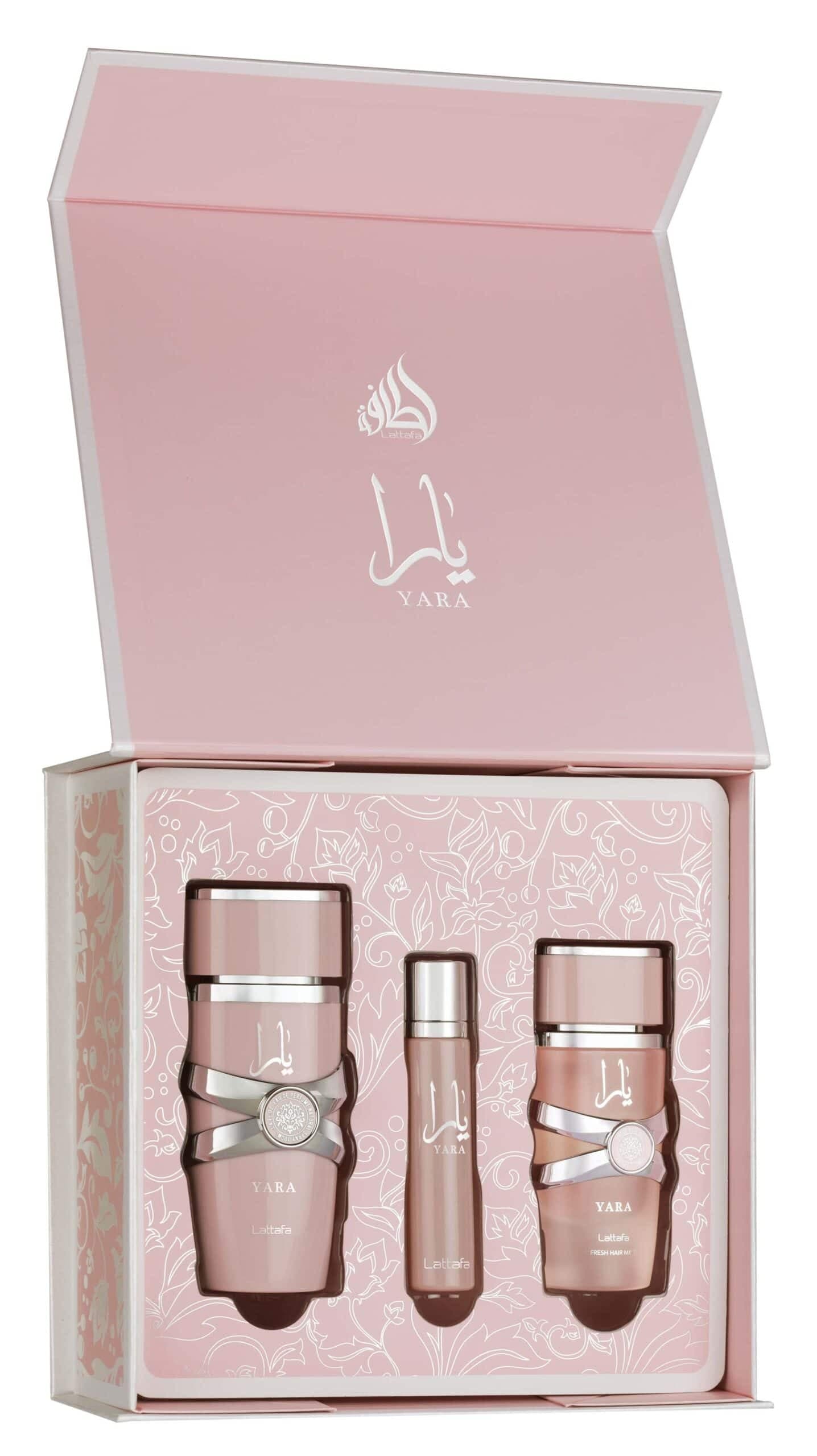 Lattafa Gift Set – Yara 100Ml – 12ml – Hairmist