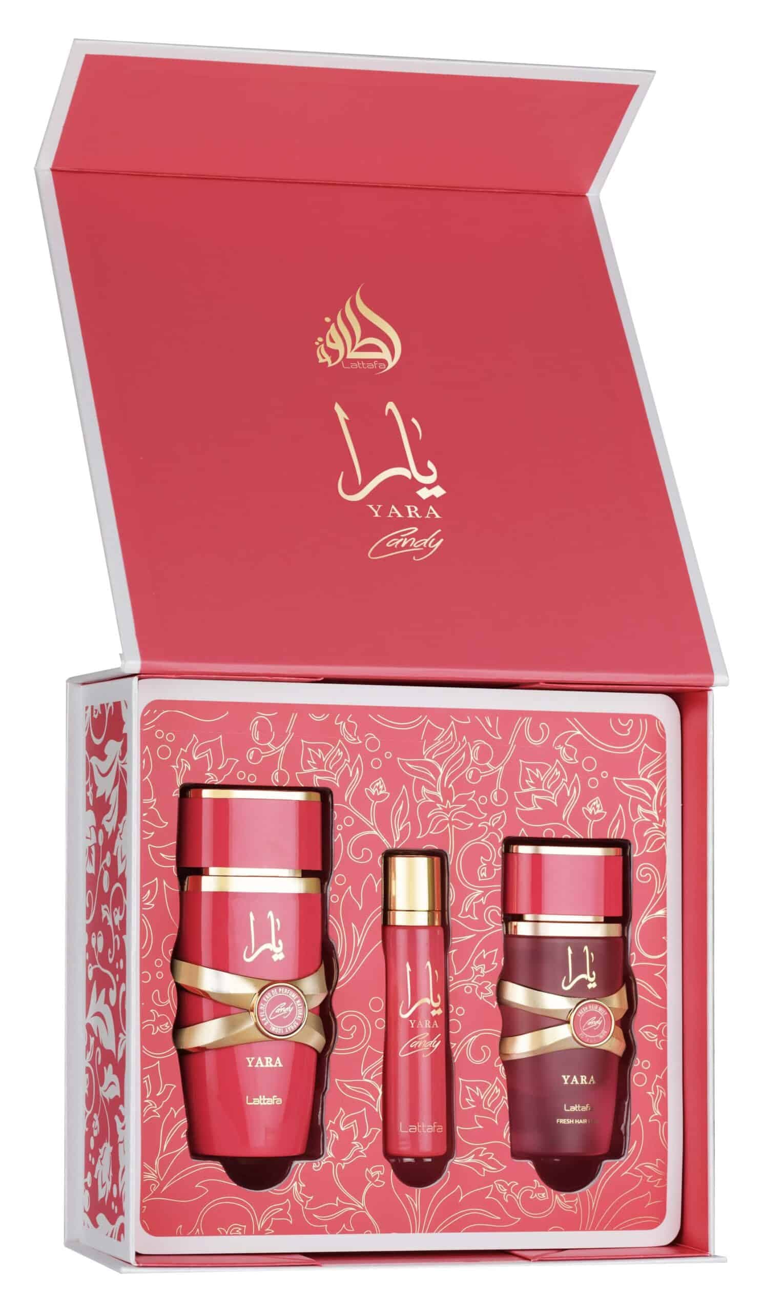 Lattafa Gift Set – Yara Candy 100Ml – 12ml – Hairmist